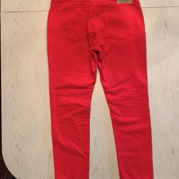 Ralph Lauren Red Midrise Button down Jean size 32 - Picture 7 of 9